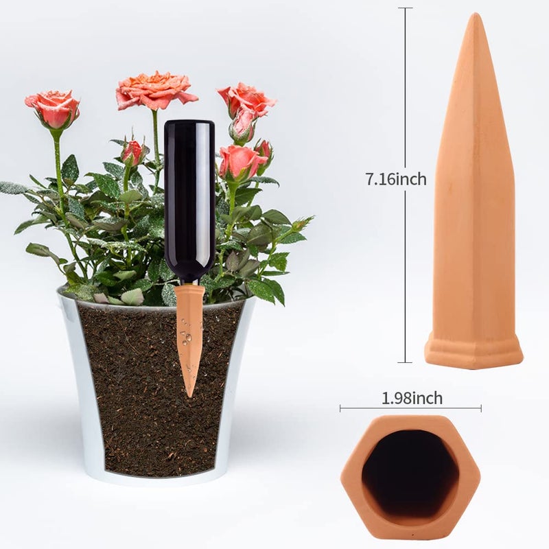 CUZZME 20-Pack Plant Watering Devices, Automatic Watering System for Potted Plants, Self Watering Spikes, Plant Water Seepage Device, Water Your Indoor and Outdoor Plants While on Vacation - Image 4